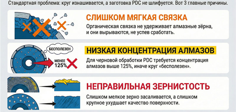 шлифовка PDC